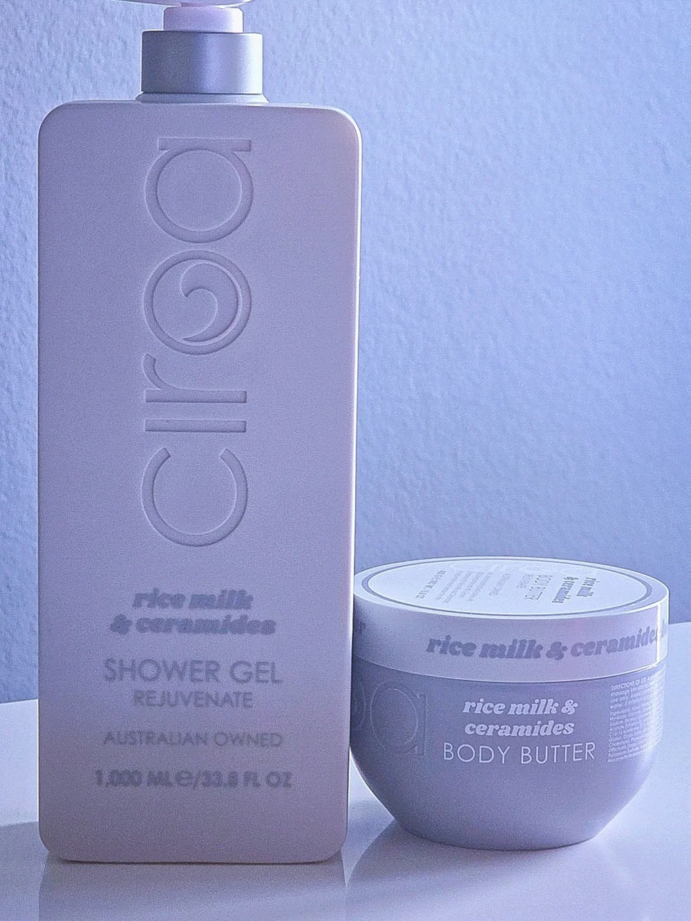 Ciroa Rice Milk & Ceramides Shower Gel & Body Butter Set